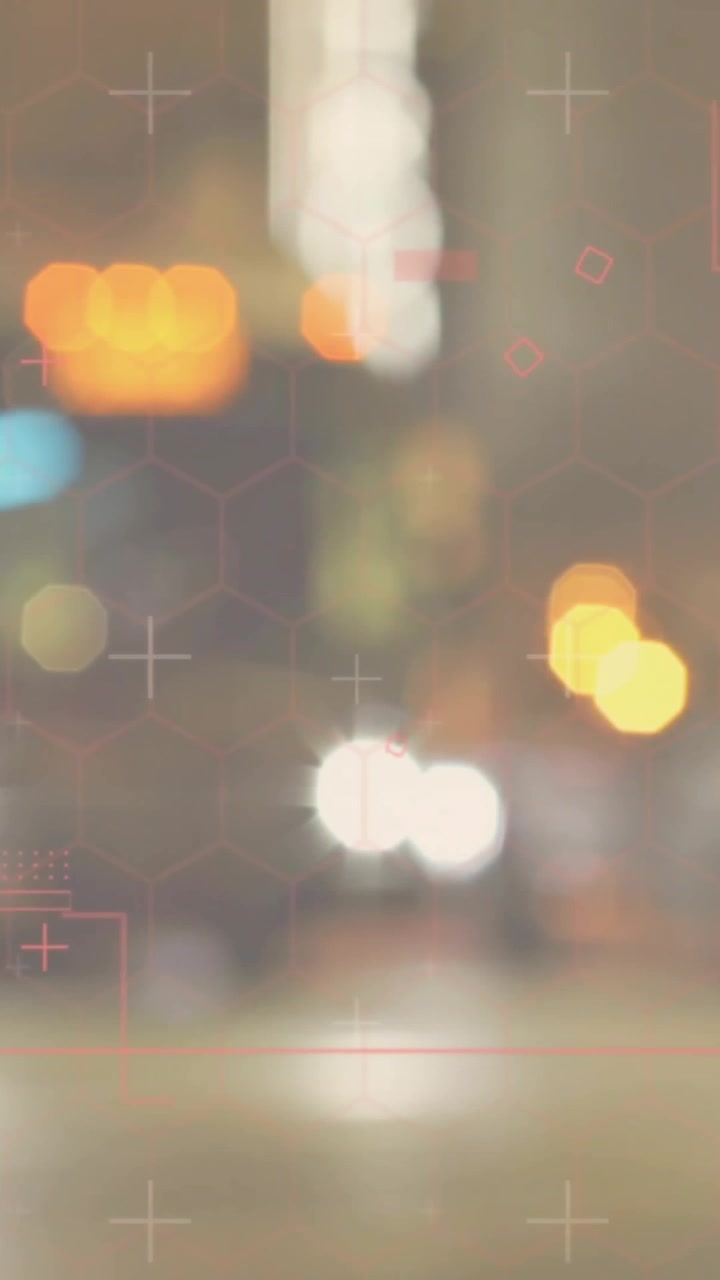 Animazione di elaborazione di dati finanziari sulla città