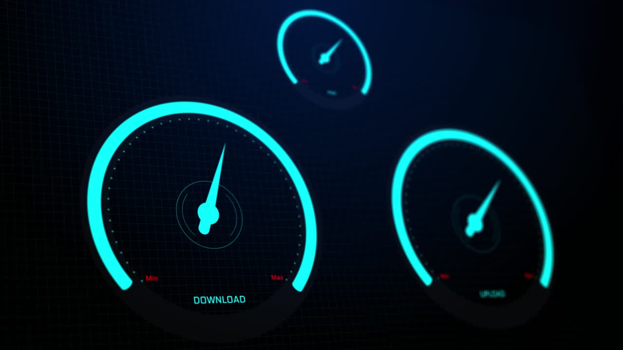 Download and Upload Speed Gauges