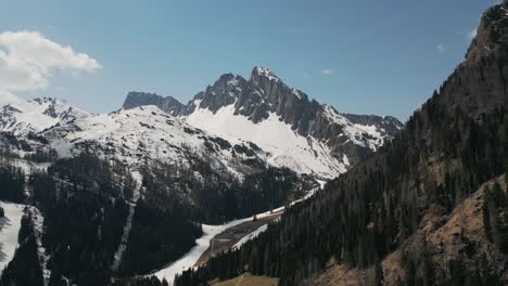 majestic snow mountains of dolomite alps in northeastern italy