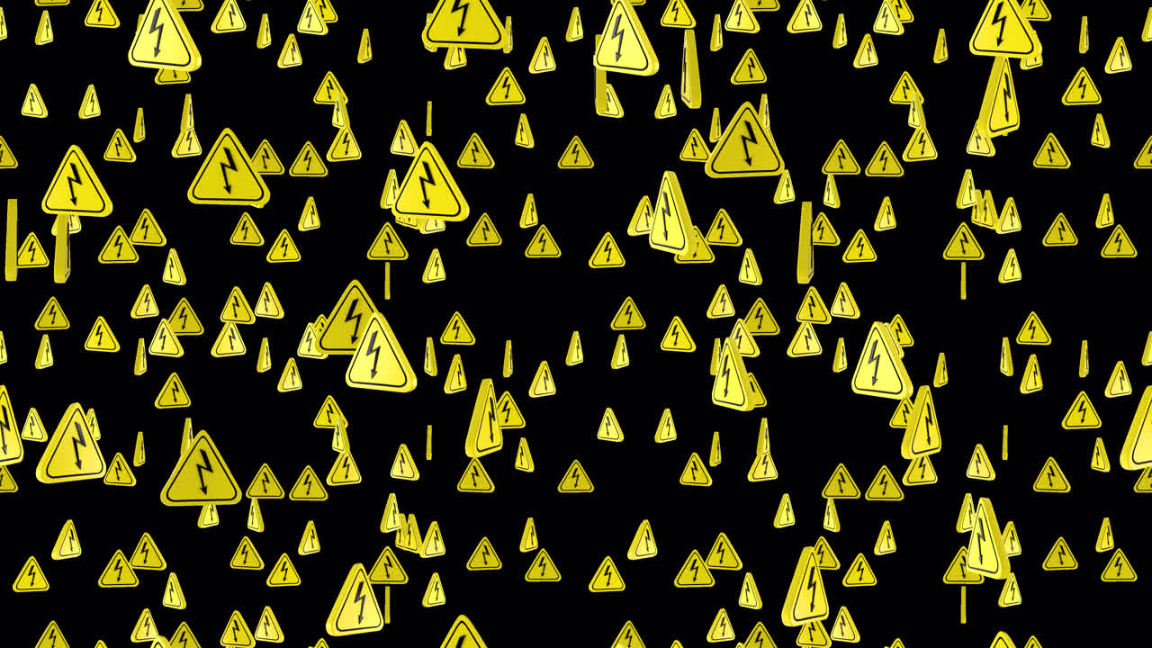 전력 신호 전기 루프 타일과 알파 상승