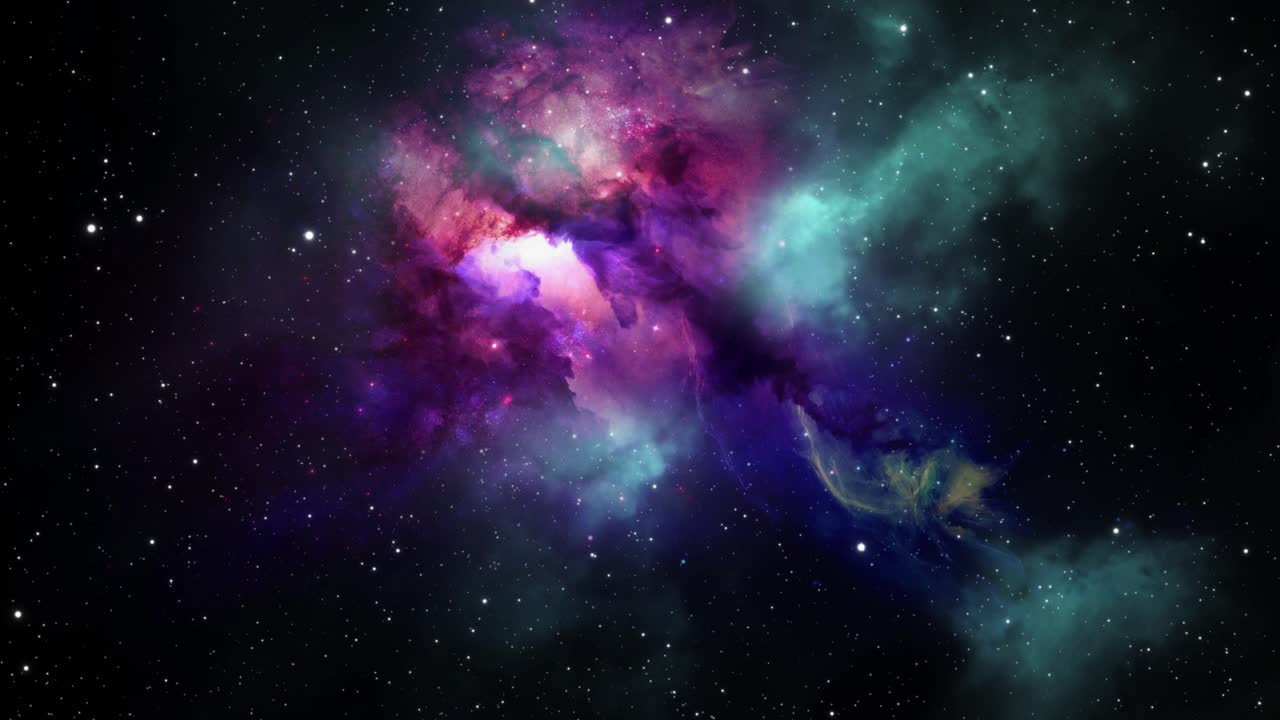 nebulae and stars moving in the cosmos