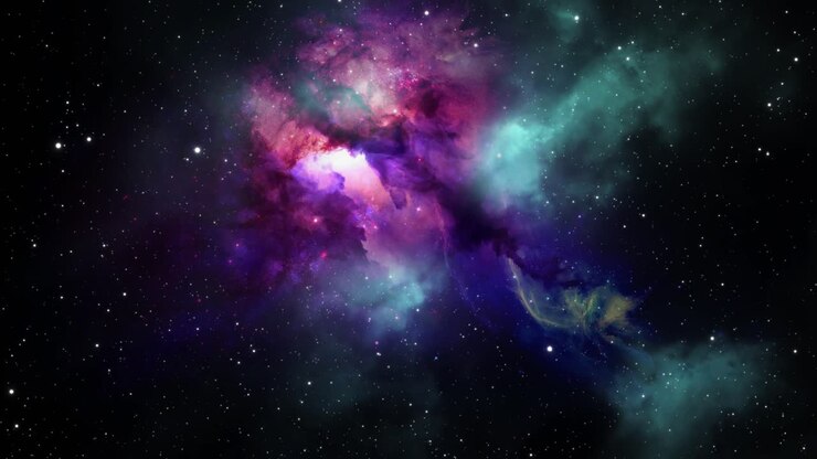 nebulae and stars moving in the cosmos