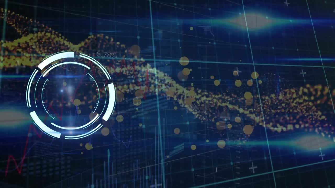 Animation of scope scanning over data processing