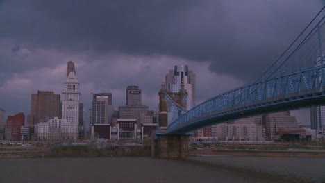 nubes de tormenta sobre cincinnati, ohio