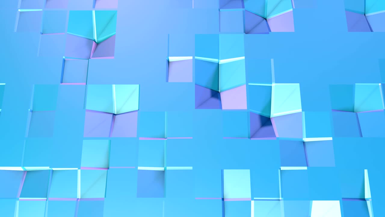 abstracto simple azul violeta baja poli superficie 3d como fondo de juego de dibujos animados. suave geométrico bajo fondo de movimiento poli con polígonos puros azul violeta. fondo de bucle sin costuras 4k fullhd