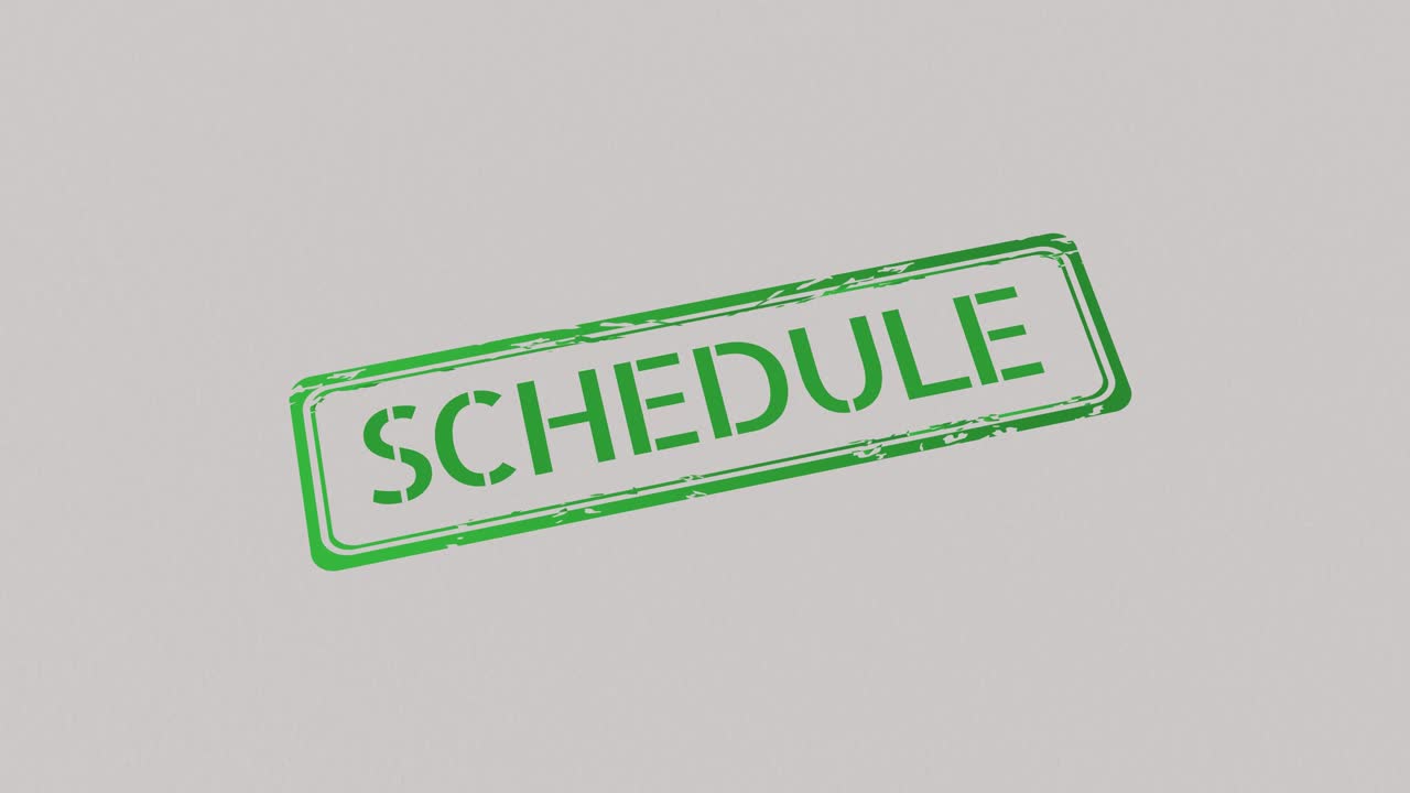 SCHEDULE Stamp