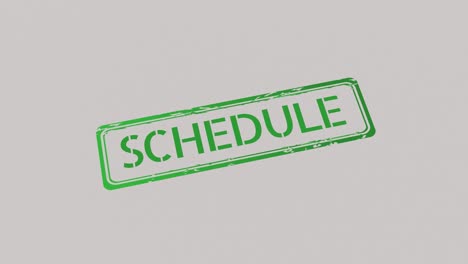 schedule stamp