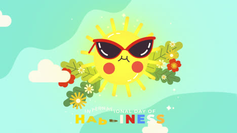 international day of happiness illustration