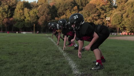 120 fps. football three point stance to sprint