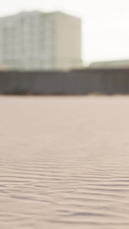 close-up of sand waves