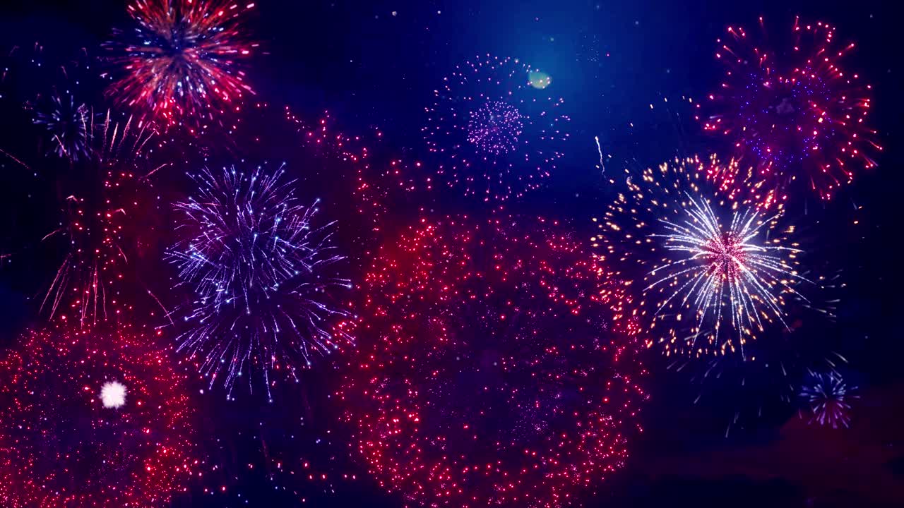 Fireworks display starry night sky background colorful beautiful fireworks show starry sky
