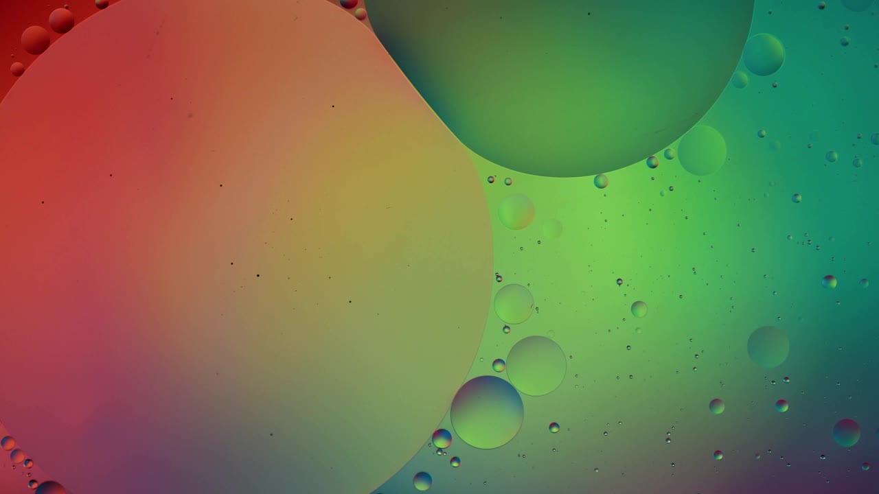 burbujas abstractas de colores