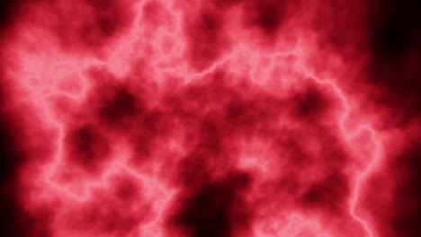nubes rojas místicas oscuras que fluyen en el espacio negro