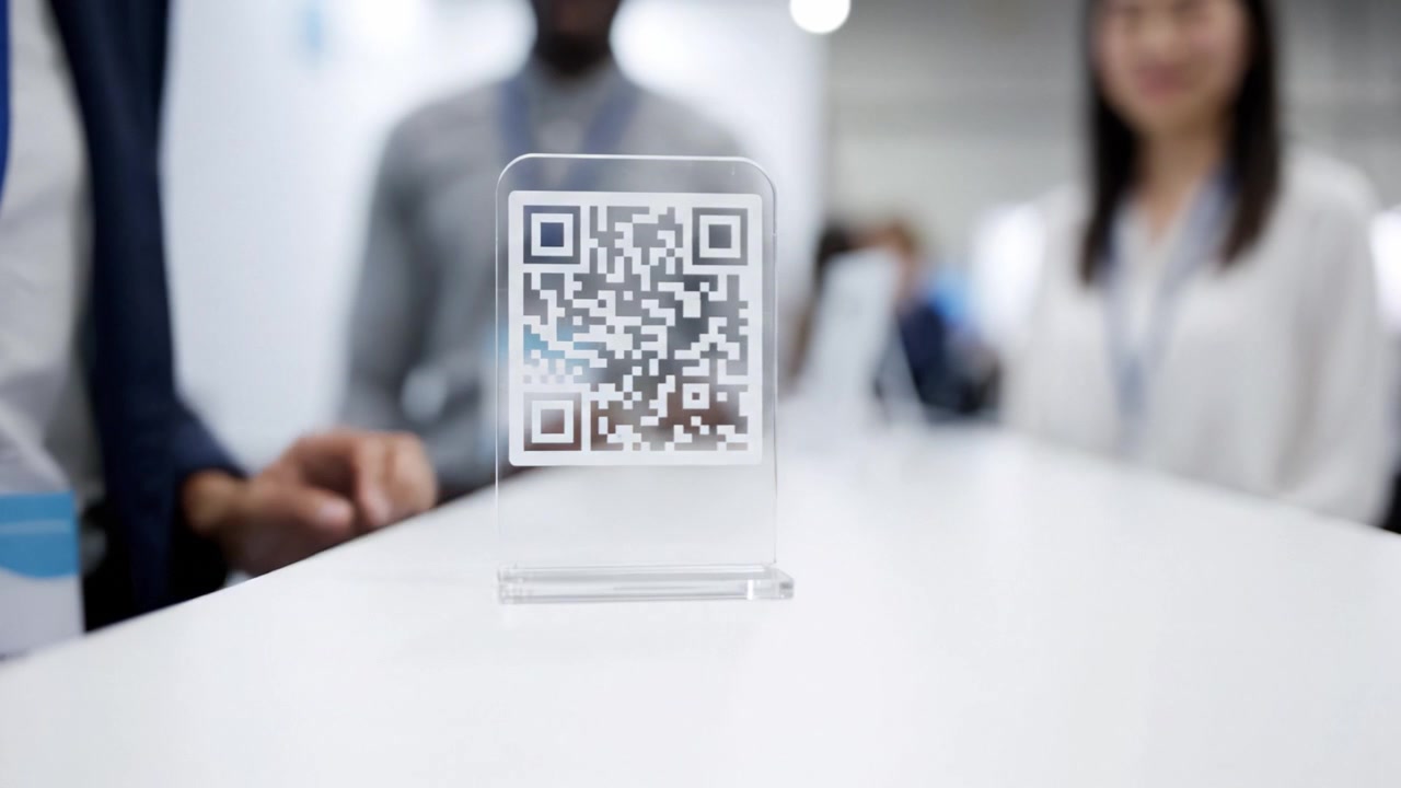 Engaging Interactions at a Professional Exhibition: Networking, Technology Showcasing, and Innovations Captured in Two Frames for Lasting Impressions