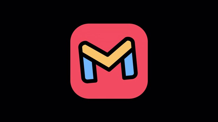 Colorful Animated Letter M Logo Icon on Black Background