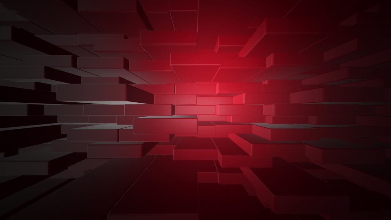 Animated Abstract Background from Moving Cubes