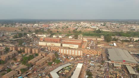 Drone-of-Matapi-Flats-during-the-day,-Harare,-Zimbabwe