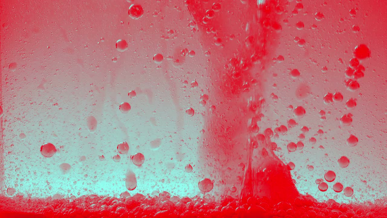 배경 거품에서 거품의 움직임.