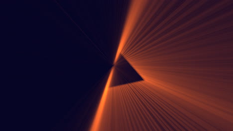 spiral futuristic triangles pattern in vertigo on black gradient