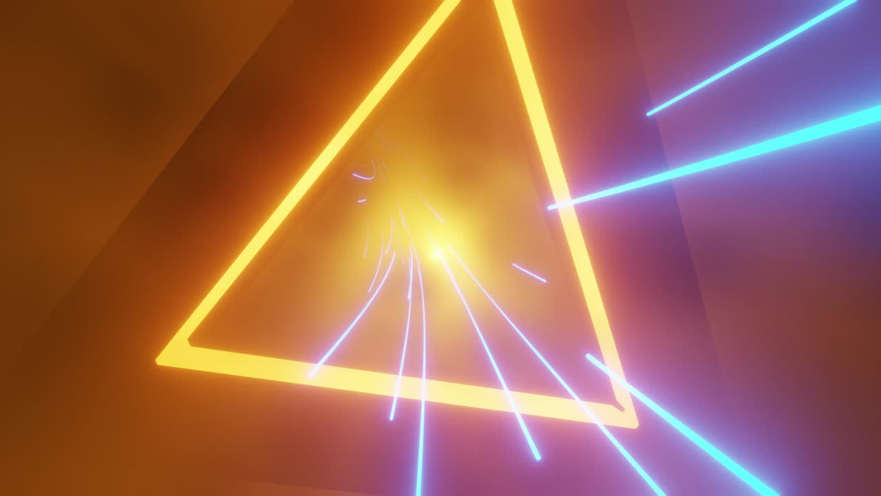 4k bucle sin costuras volando en el túnel de la nave espacial, corredor de la nave espacial de ciencia ficción. tecnología futurista abstracta vj sin costuras para títulos tecnológicos y fondo.