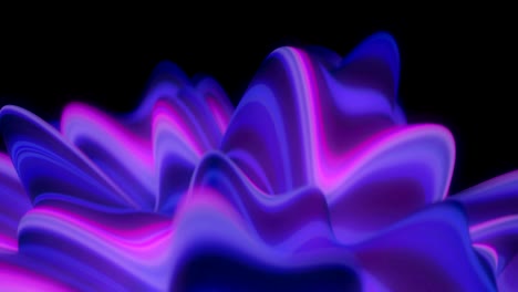 las ondas de neón abstractas.