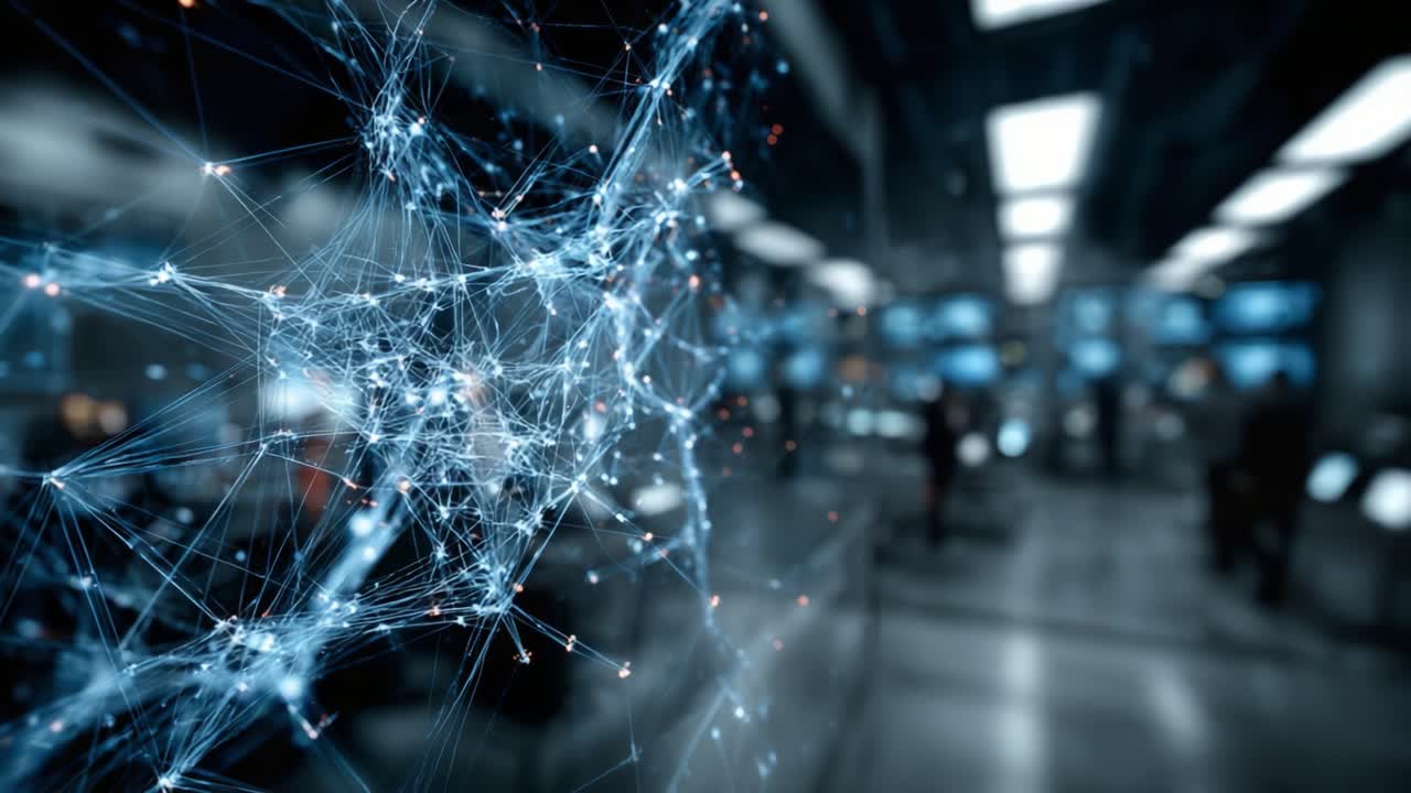 Exploring the Intricacies of Data Networks Within a High-Tech Environment: A Visual Journey Through Connectivity and Modern Technology