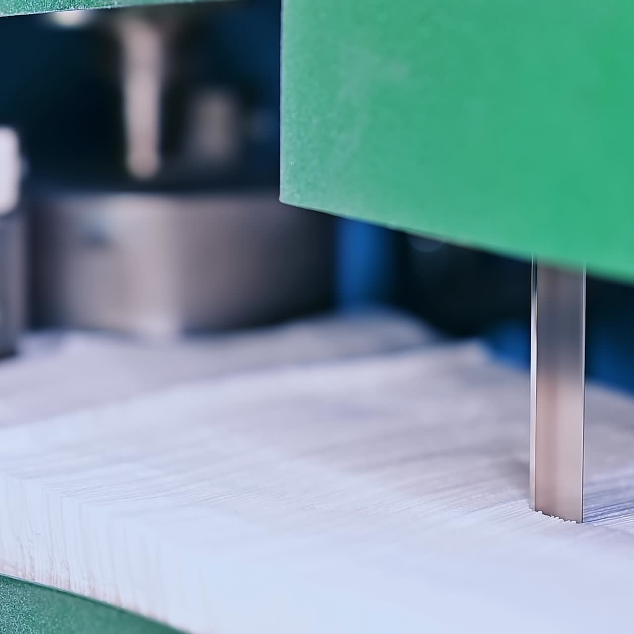 Automated rolling sheets of cellulose for making diapers. Conveyor technology big rolls proccesing