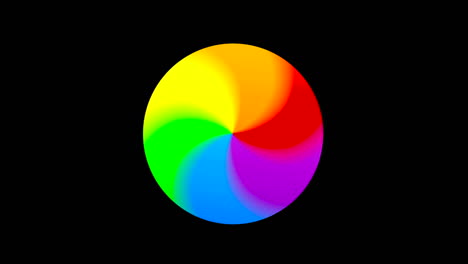el colorido cursor de espera de manzana gira a medida que se carga el programa, aislado, bucle
