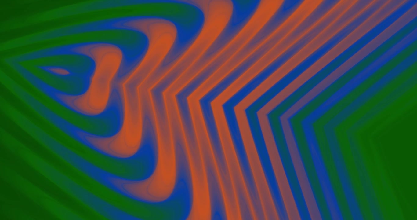 Abstract Motion Background with Pulsing Orange and Blue Waves