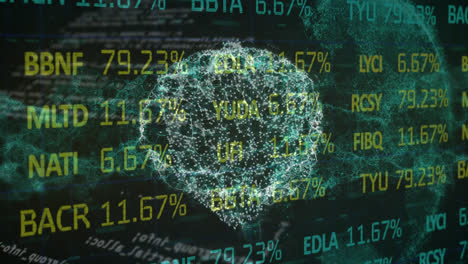 Animación-De-La-Red-Shield-Sobre-La-Interfaz-Con-El-Procesamiento-De-Datos-Financieros.