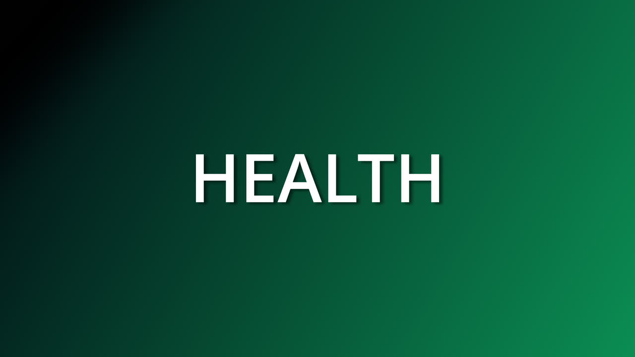 Dynamic health graphic motion design modern studio digital artwork inspiring green environment