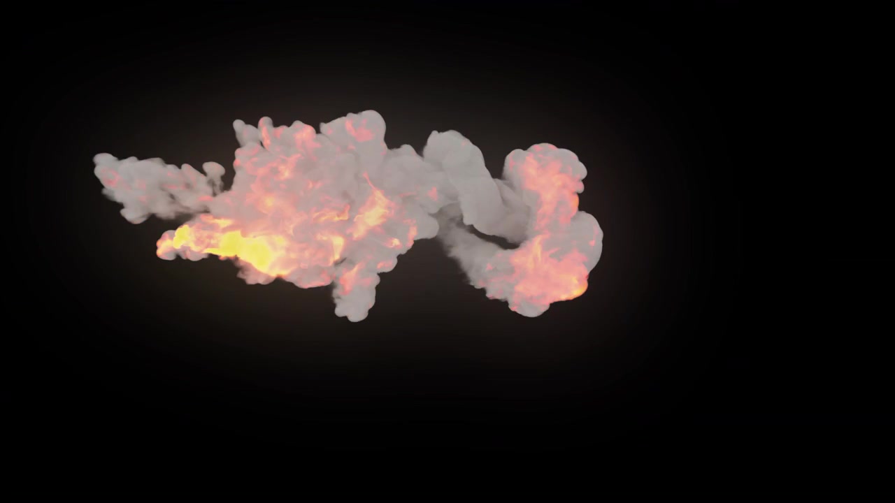 Realistic Fire Stream 09