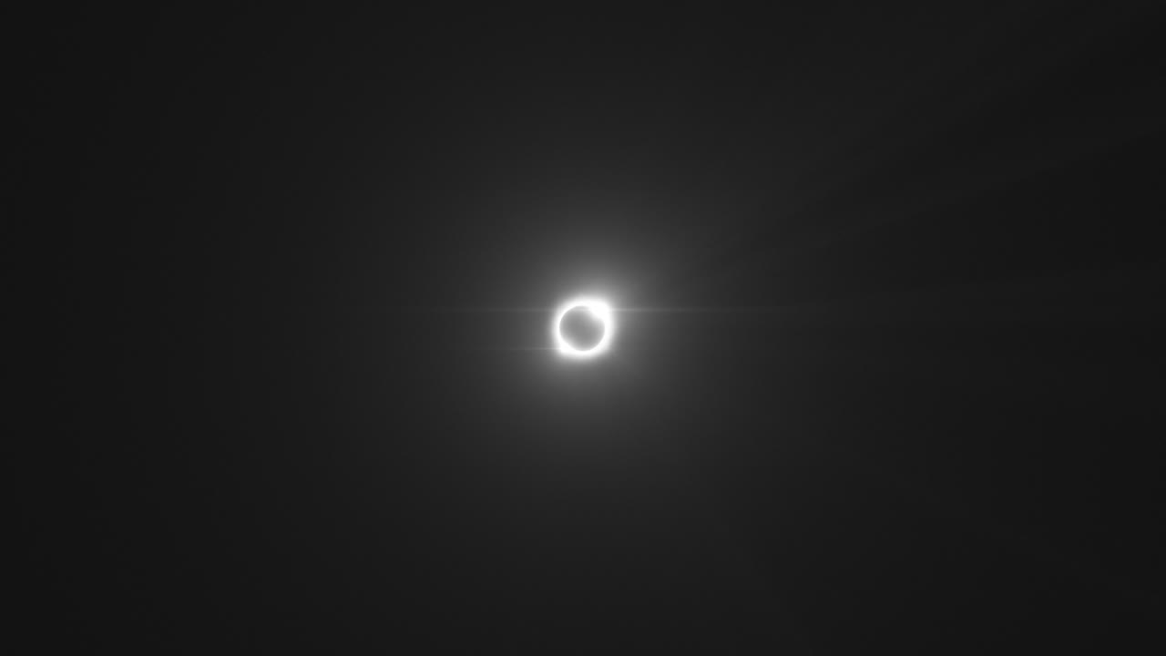 Total Solar Eclipse alignment. Seamless Loop