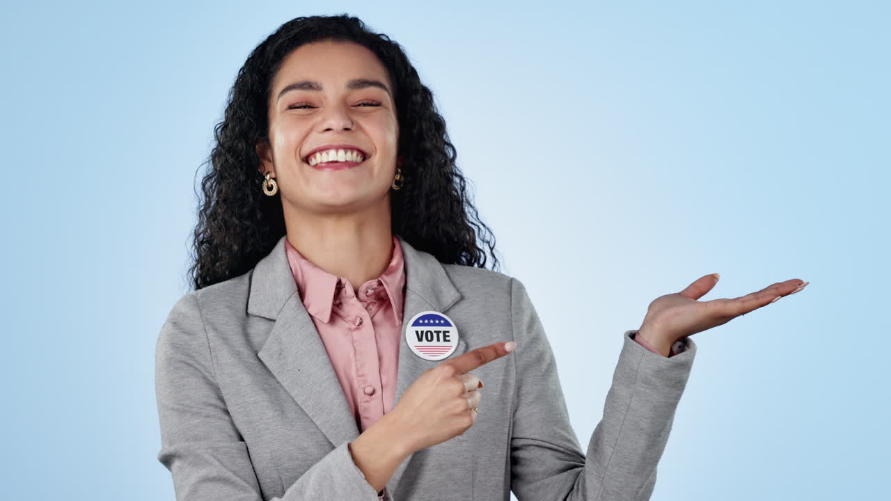 mujer, cara y publicidad para la política y el voto