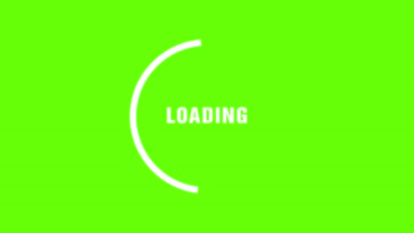 loading graphic circle on greenscreen