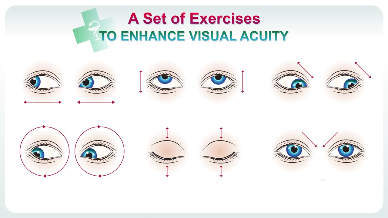 시력을 향상시키기 위한 운동입니다.