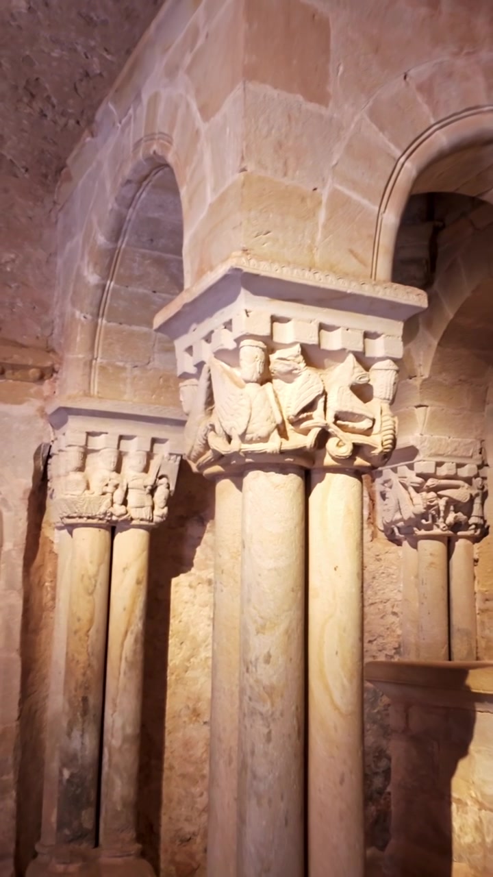 Soria, Spagna, 22 marzo 2026 Architettura romanica del monastero di San Juan de Duero