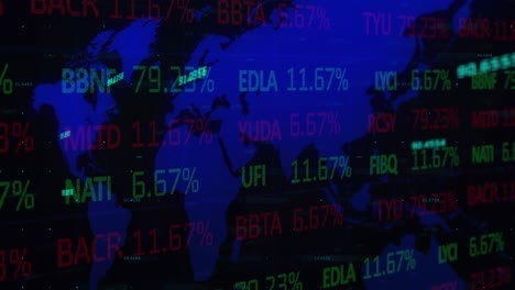 Animación-De-Estadísticas-Y-Procesamiento-De-Datos-Financieros-Sobre-El-Mapa-Mundial