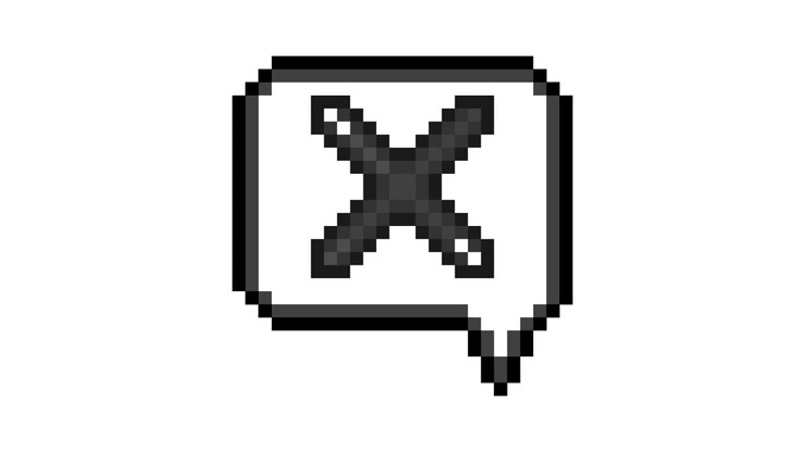 Pixel Art Pop-up Icon Animation with Cross in Speech Bubble (6).mov