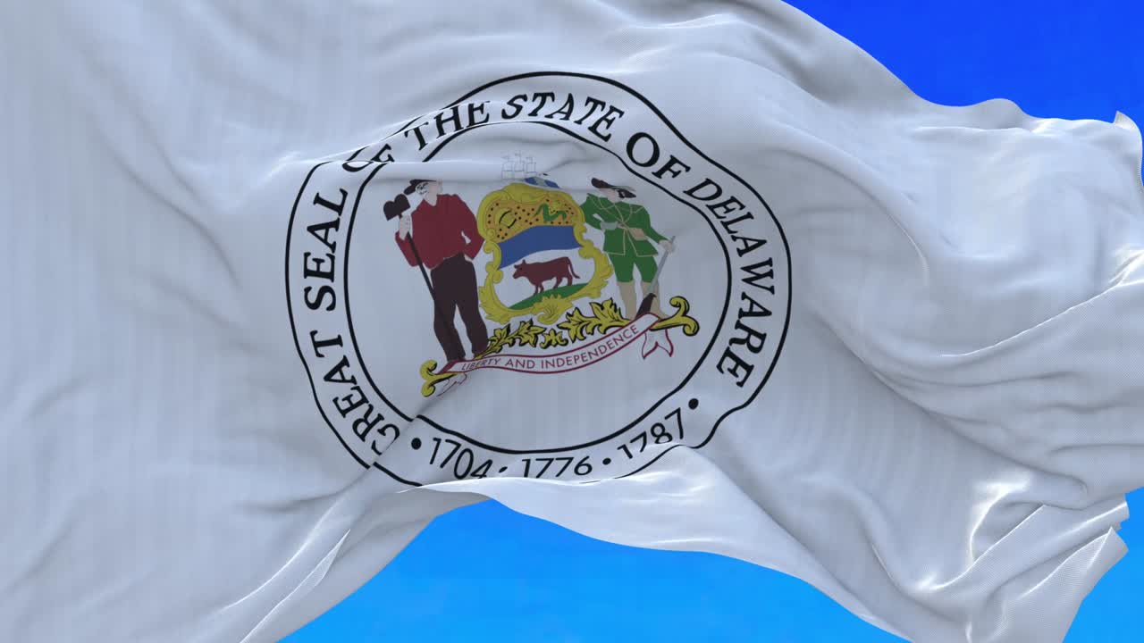 la bandera del estado de delaware.