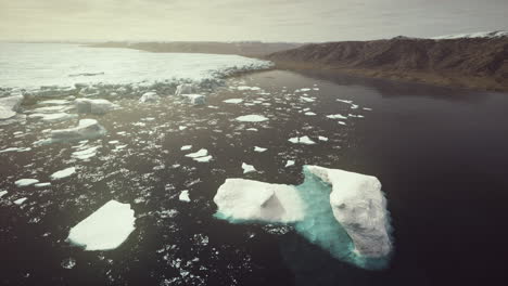 vista panorámica del gran glaciar en alaska