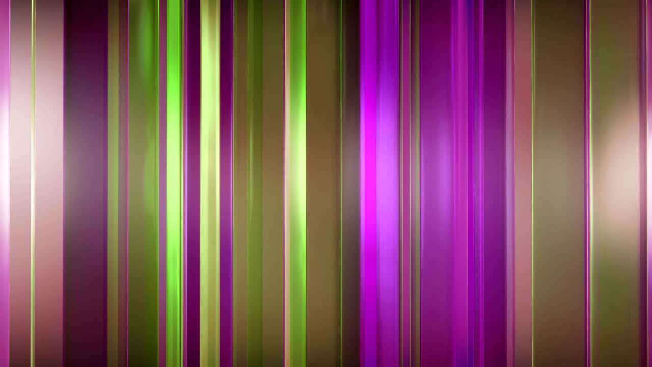 추상적인 은 유리 패널은 공간에서 회전하고 움직입니다. 패널은 반이고 서로 반사됩니다.