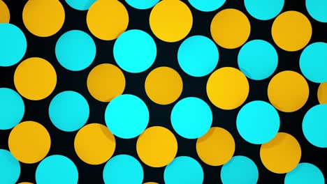 abstract composition with colorful circles. computer generated 3d rendering background