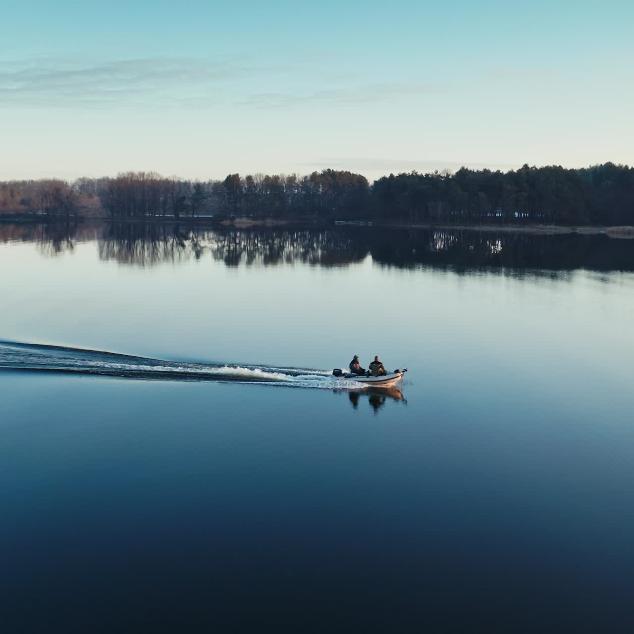 Sailing boat on the river
