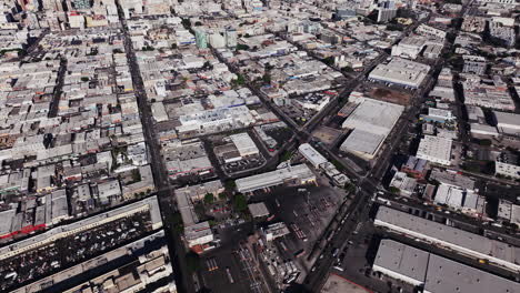 aerial view of a sprawling urban landscape with numerous buildings and intersecting roads