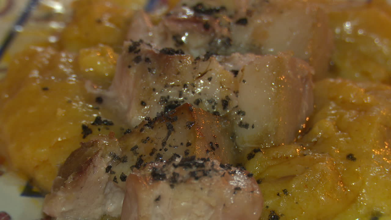 Pork with Mashed Yam