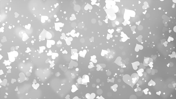 Silver Hearts Background