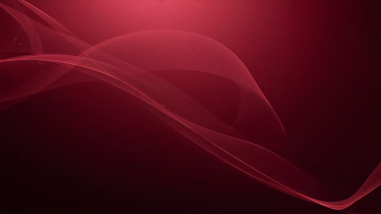 Loop starting translucent ribbons sweeping red gradient for screensaver ...