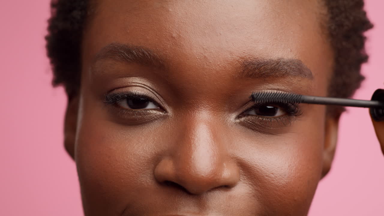 Woman Applying Mascara