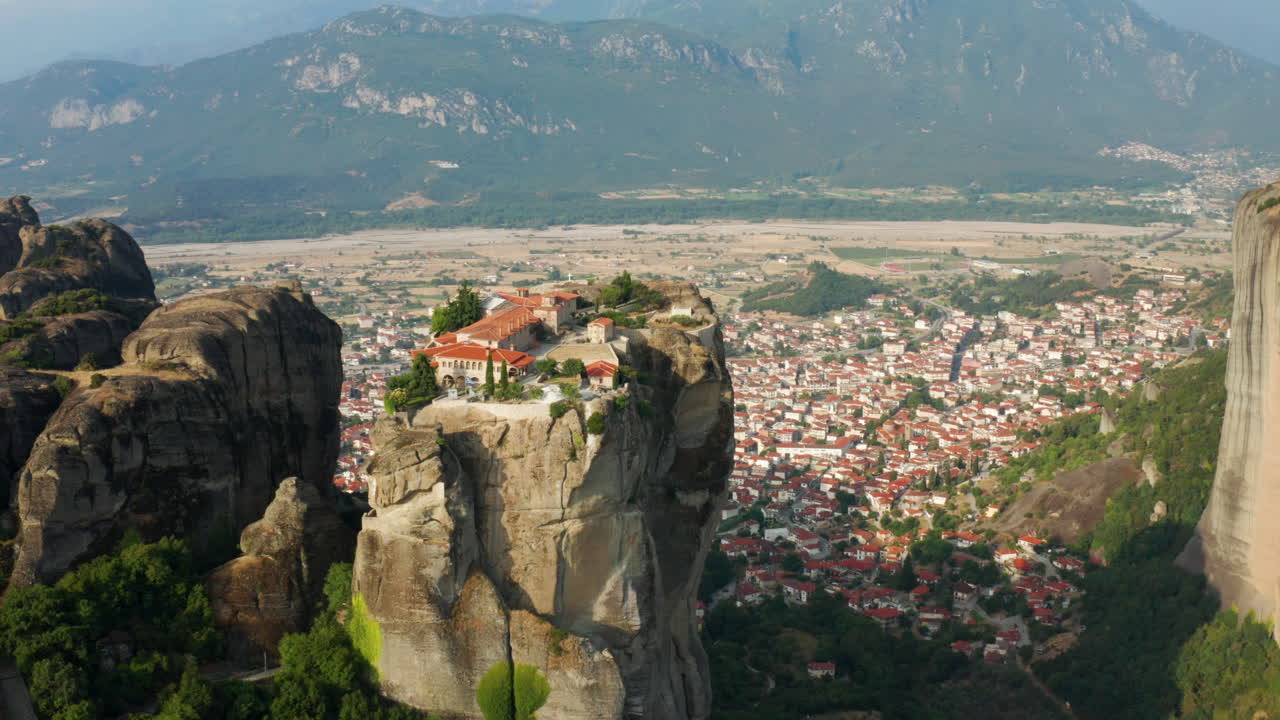Meteora Monastery, Greece - Aerial View
